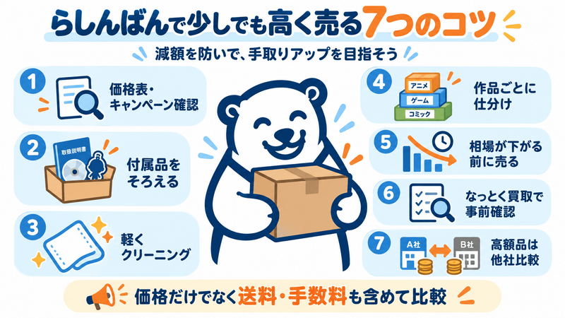 らしんばん 高く売るコツ