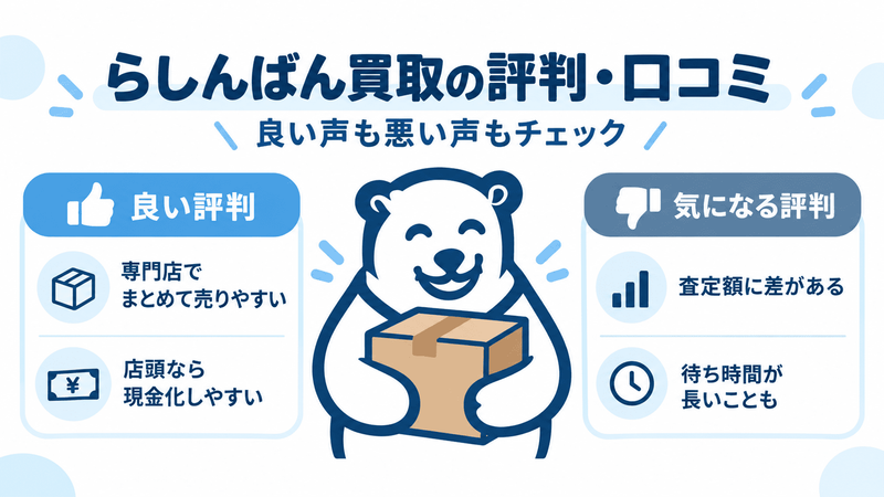 らしんばん買取 口コミ 評判