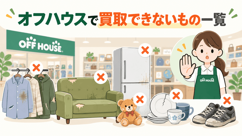 オフハウスで買取できないもの一覧