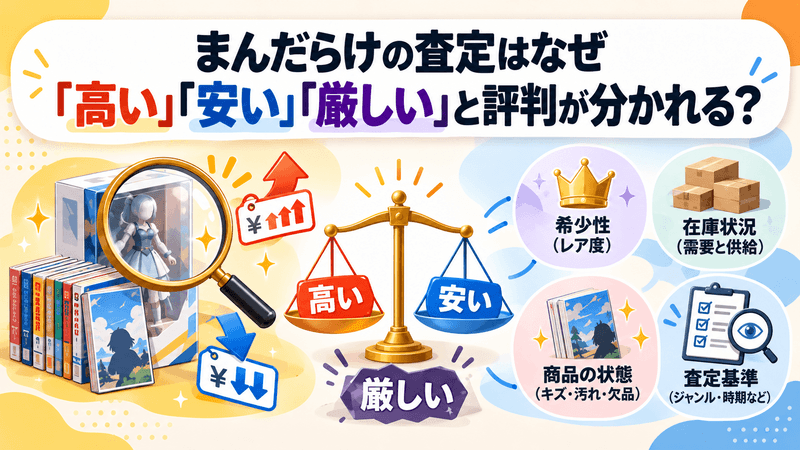 まんだらけの査定はなぜ「高い」「安い」「厳しい」と評判が分かれる?