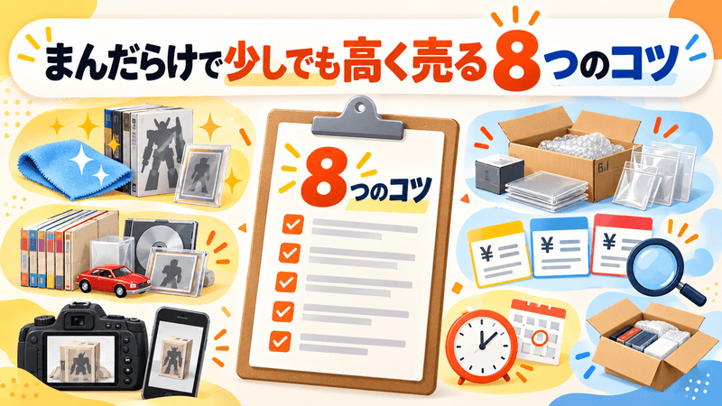 まんだらけで少しでも高く売る8つのコツ